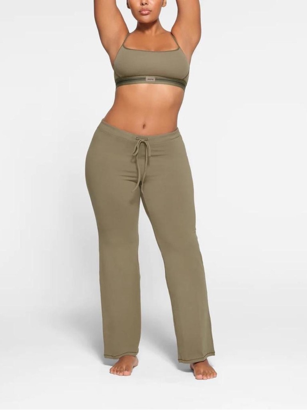 Skims Soft Lounge Ruched Flare Pants